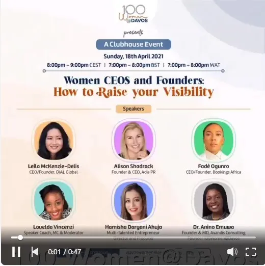 100 Women @ Davos – Clubhouse
