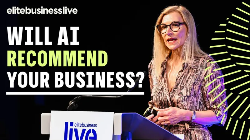 Alison speaking at Elite Business Live 2026: Will AI recommend your business?