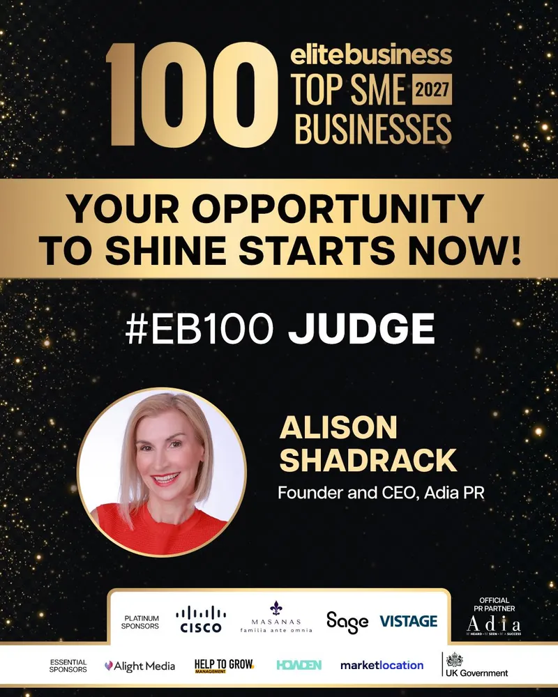 Elite Business Top 100 SME Businesses 2027: Alison Shadrack, EB100 judge